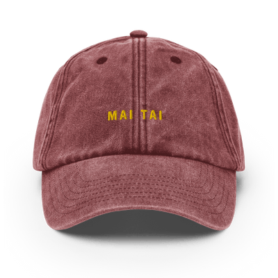 The Mai Tai Vintage Hat - Vintage Red - - Cocktailored