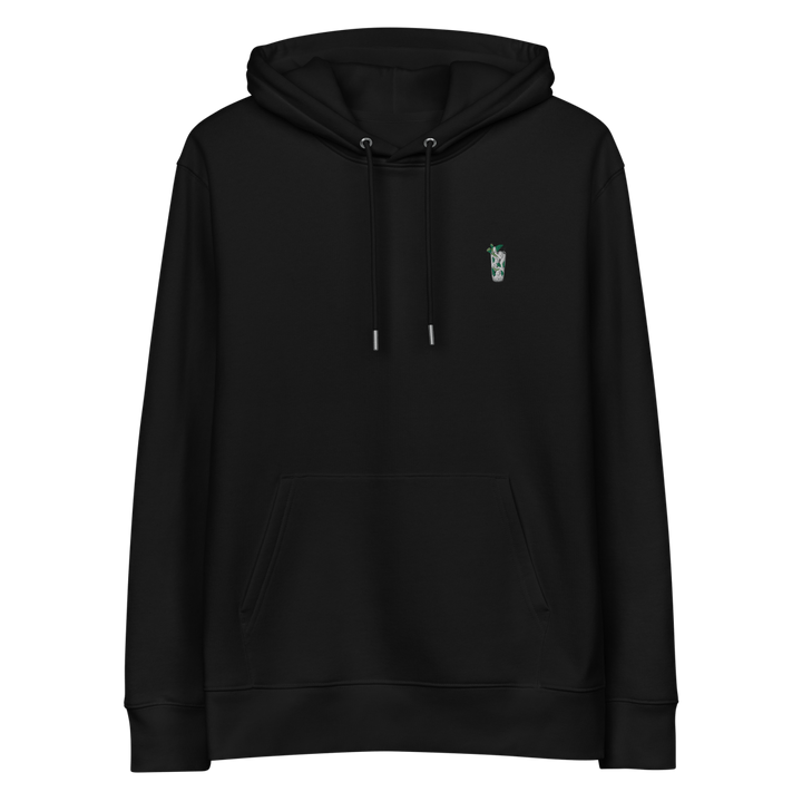 The Mojito Glass eco hoodie - Black - Cocktailored