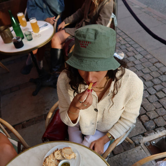 The Negroni 1919 Organic bucket hat - Stone - Cocktailored