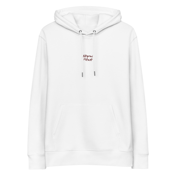 The Negroni Please eco hoodie - White - Cocktailored