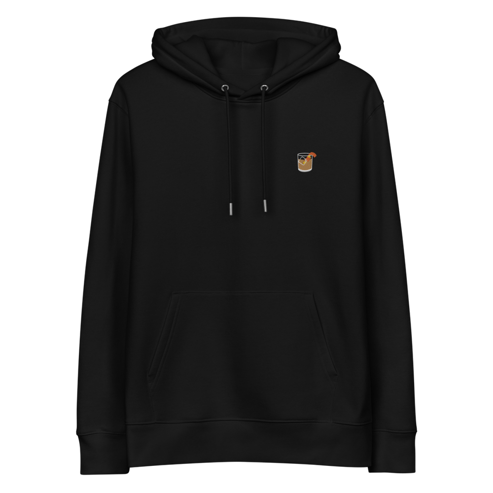 The Old Fashioned Glass eco hoodie - Black - Cocktailored