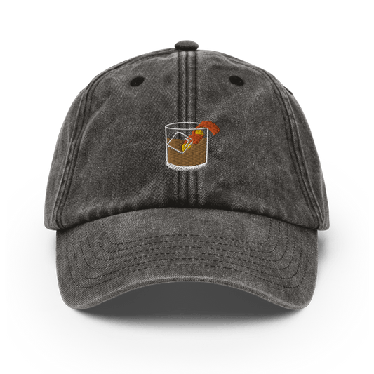 The Old Fashioned Glass Vintage Hat - Vintage Black - Cocktailored