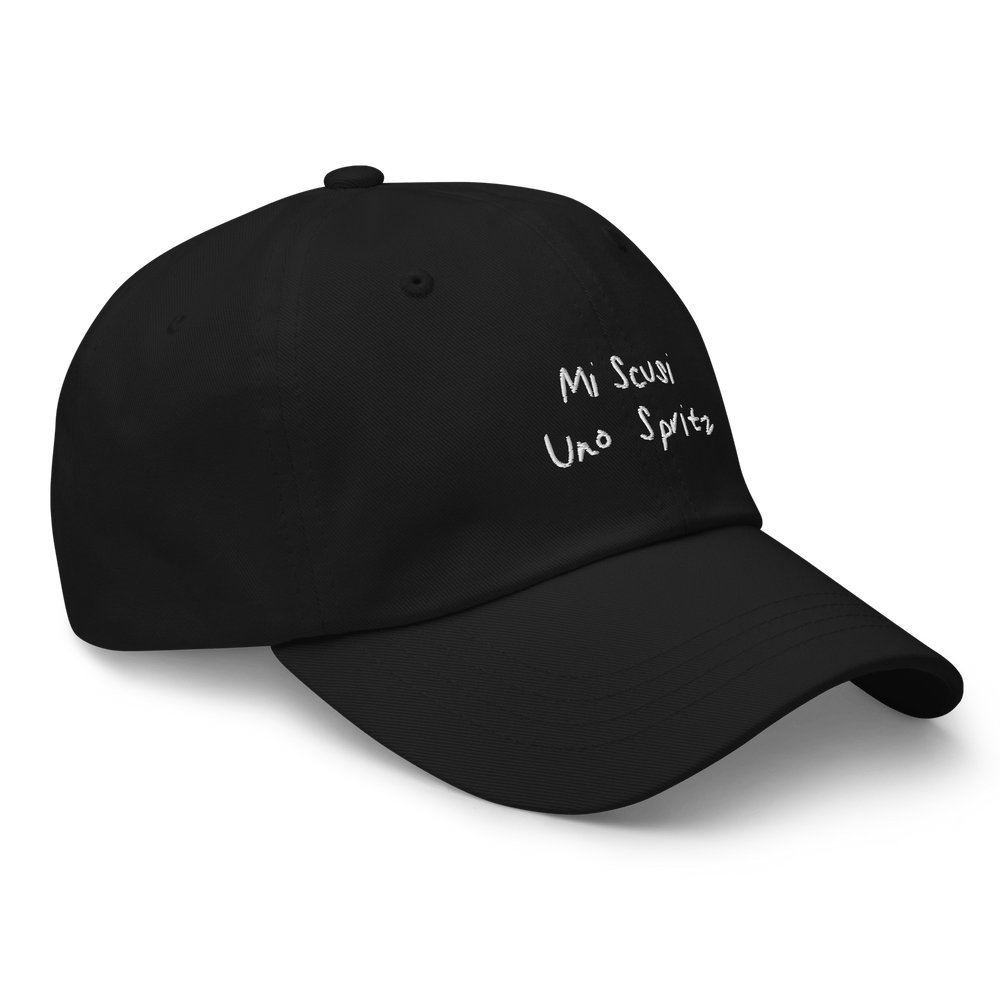 The Scusi Spritz Dad hat - Black - Cocktailored