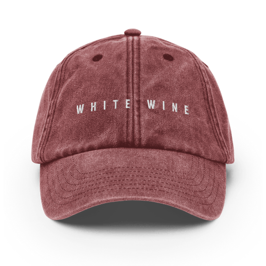 The White Wine Vintage Hat - Vintage Red - Cocktailored